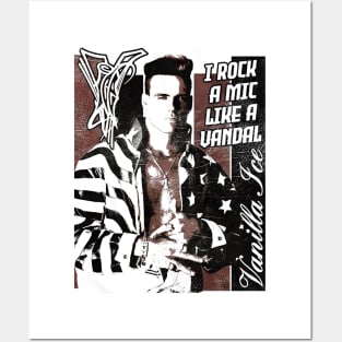 Vanilla Ice Rock A Mic Posters and Art